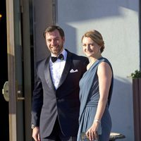 Guillermo y Stéphanie de Luxemburgo en la cena previa a la boda de Magdalena de Suecia y Chris O'Neill