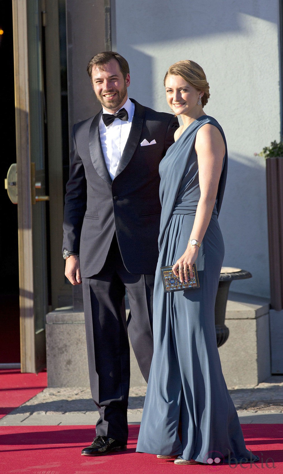 Guillermo y Stéphanie de Luxemburgo en la cena previa a la boda de Magdalena de Suecia y Chris O'Neill