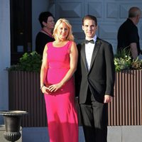 Theodora y Felipe de Grecia en la cena previa a la boda de Magdalena de Suecia y Chris O'Neill