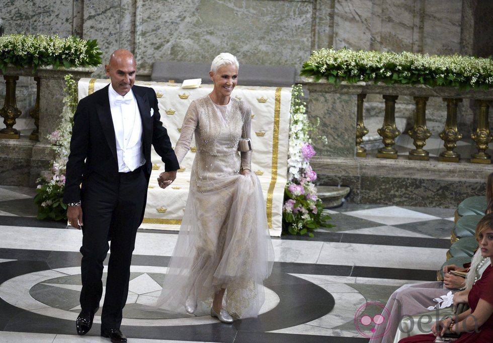 Marie Frediksson, de Roxette, en la boda de Magdalena de Suecia y Chris O'Neill