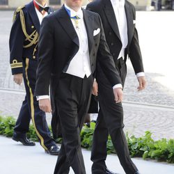 Chris O'Neill a su llegada a la Capilla del Palacio Real de Estocolmo