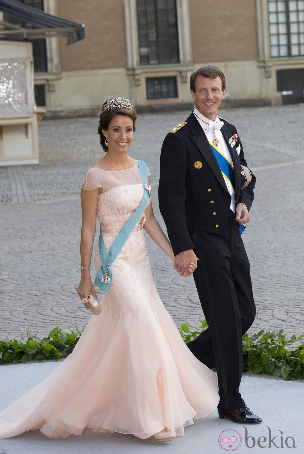 Los Príncipes Joaquín y Marie de Dinamarca en la boda de Magdalena de Suecia y Chris O'Neill