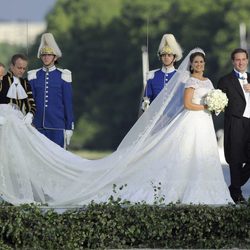 Magdalena de Suecia y Chris O'Neill llegan al Palacio de Drottningholm