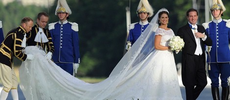 Magdalena de Suecia y Chris O'Neill llegan al Palacio de Drottningholm