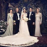 Fotografía oficial de la boda de la princesa Magdalena de Suecia y Christopher O'Neill