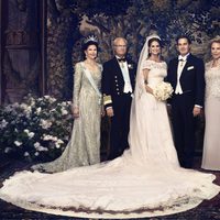 Fotografía oficial de la boda de la princesa Magdalena de Suecia y Christopher O'Neill