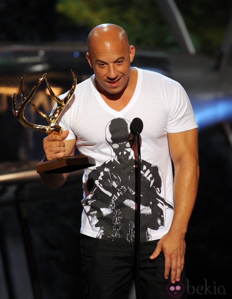 Vin Diesel recoge un premio en los Guys Choice Awards 2013