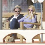 Claudia Schiffer y Matthew Vaughn, de vacaciones en Marbella