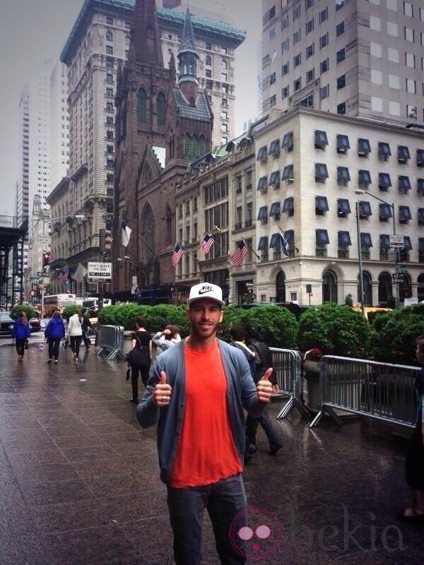 Sergio Ramos paseando por Nueva York antes del amistoso España-Irlanda