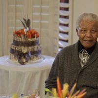 Nelson Mandela el día de su 93 cumpleaños