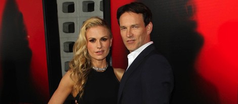 Anna Paquin y Stephen Moyer en la presentación de la sexta temporada de 'True Blood'