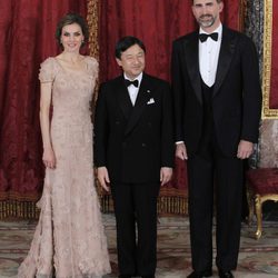 Los Príncipes de Asturias y Naruhito de Japón en la cena de gala en honor a Naruhito de Japón