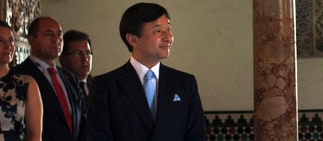 Naruhito de Japón en el Real Alcázar de Sevilla