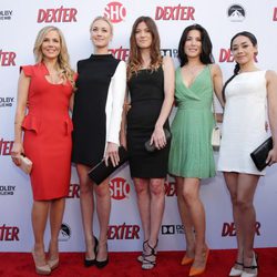 Elenco femenino de la serie Dexter en la presentación de la octava temporada