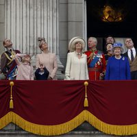 La Familia Real Británica en Trooping the Colour 2013