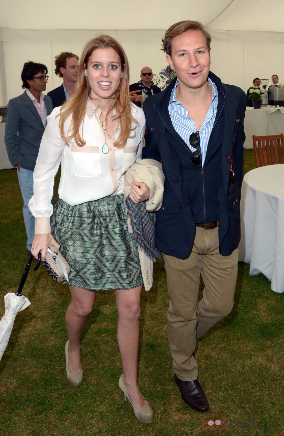 Beatriz de York y Dave Clark en la Copa de la Reina de Polo