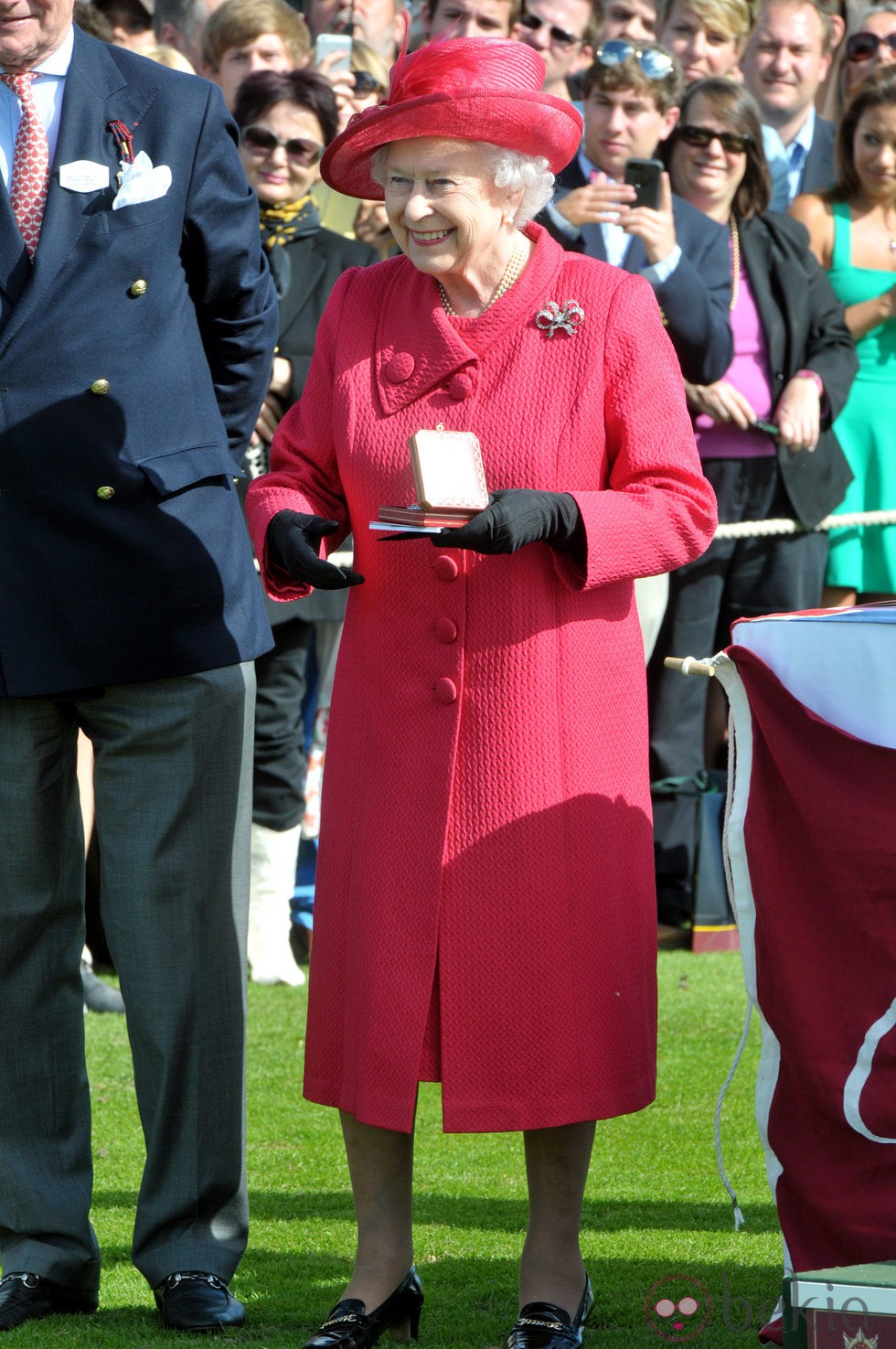 La Reina Isabel en la Copa de la Reina de Polo