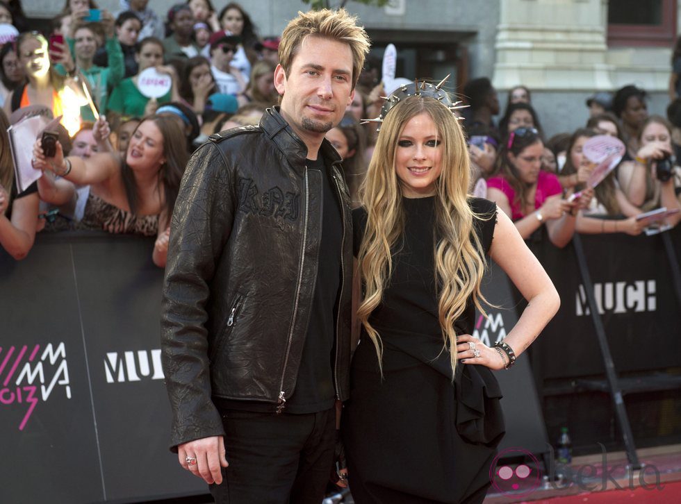 Avril Lavigne y Chad Kroeger en los MuchMusic Video Awards 2013