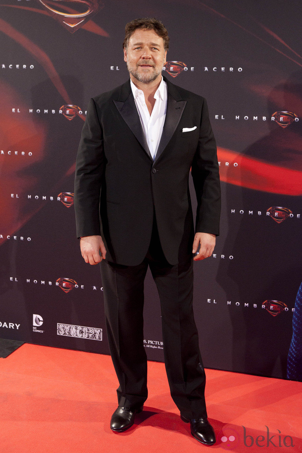 Russell Crowe en el estreno de 'El hombre de acero' en Madrid