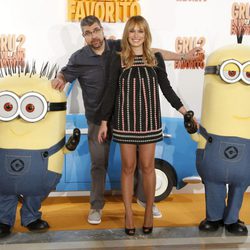 Florentino Fernández y Patricia Conde promocionando 'Gru, mi villano favorito 2' en Madrid