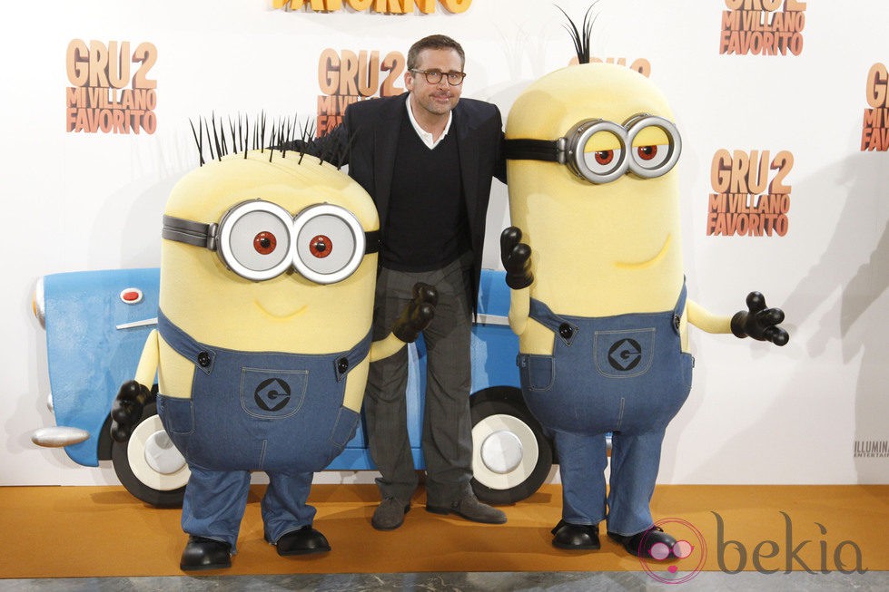 Steve Carrell promocionando 'Gru, mi villano favorito 2' en Madrid