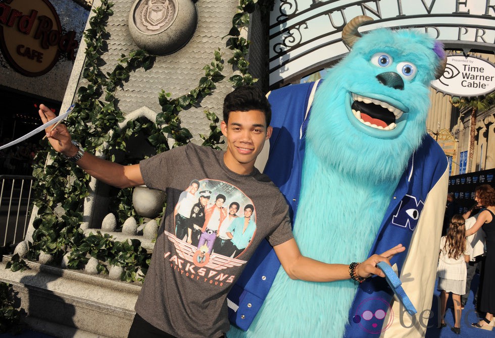 Roshon Fegan en el estreno de 'Monstruos University' en Los Angeles