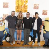 Florentino Fernández, Patricia Conde, Steve Carrell y Xuso Jones promocionando 'Gru, mi villano favorito 2' en Madrid