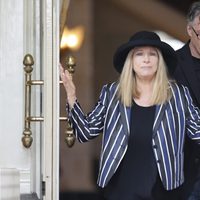 Barbra Streisand durante su llegada a Israel