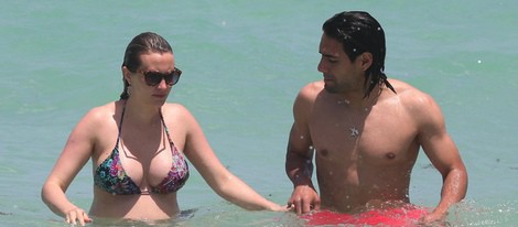 Falcao y Lorelei Tarón, de vacaciones en Miami antes de ser padres primerizos