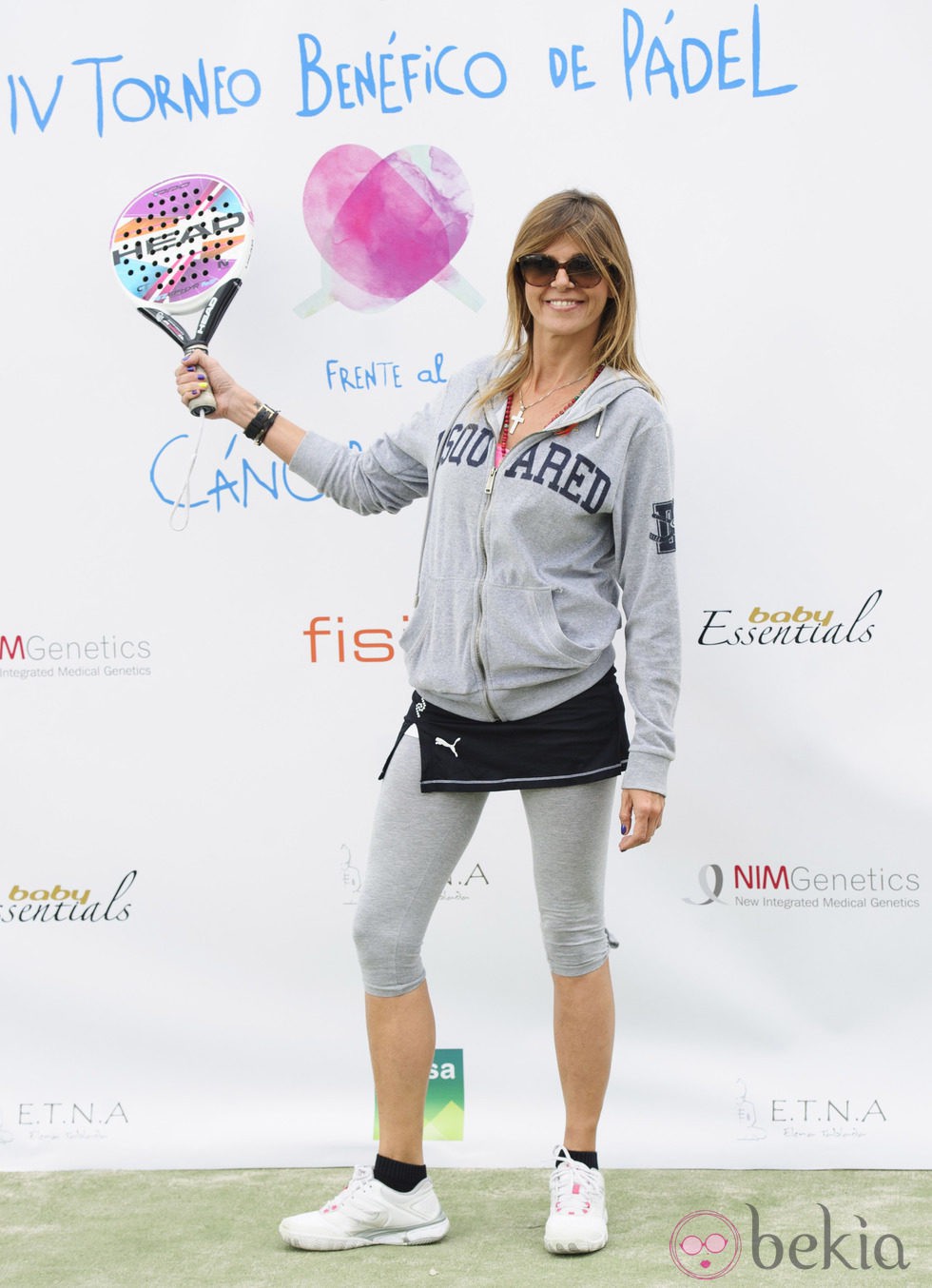 Arancha de Benito en el torneo de pádel benéfico de la Fundación Sandra Ibarra