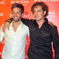 Pablo Alborán y David Bisbal en el concierto de Alejandro Sanz en Sevilla