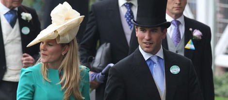 Autumn Kelly y Peter Phillips en Ascot 2013