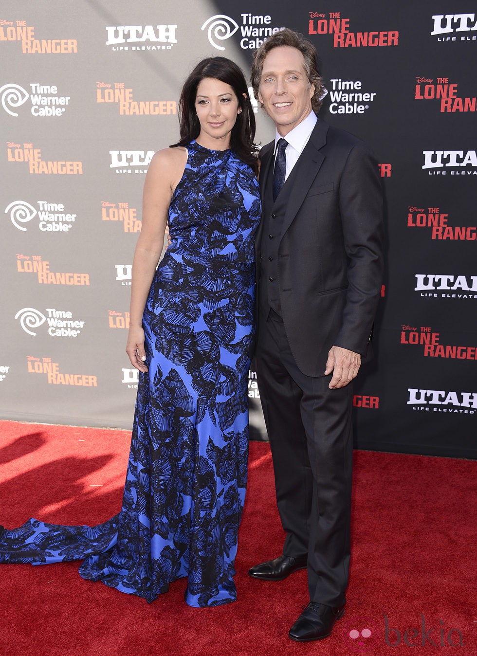 William Fichtner y Kymberly Kalil en la premiere de 'El llanero solitario' en Disneyland Resort