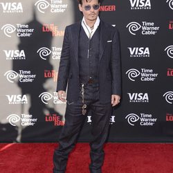 Johnny Depp en la premiere de 'El llanero solitario' en Disneyland Resort