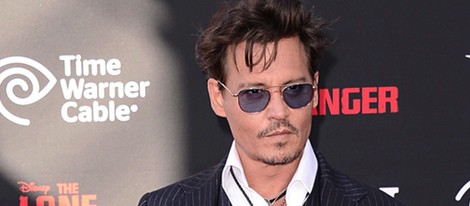 Johnny Depp en la premiere de 'El llanero solitario' en Disneyland Resort