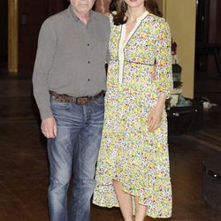 José Sacristán y Aitana Sánchez Gijón en la presentación de 'Galerías Velvet'