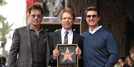 Jerry Bruckheimer recibe su estrella del Paseo de la Fama junto a Tom Cruise y Johnny Depp