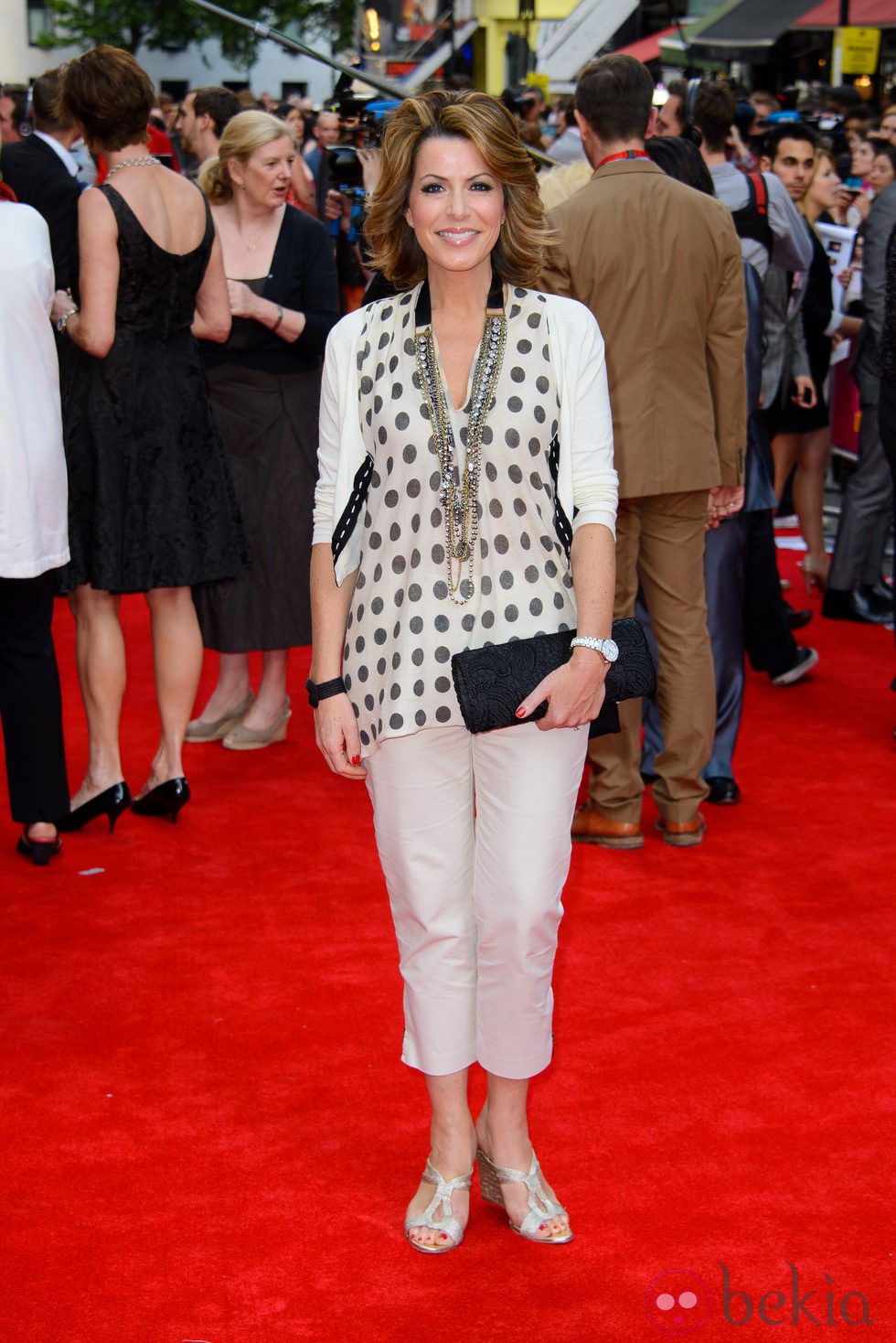 Natasha Kaplinsky en el estreno del musical de 'Charlie y la Fábrica de Chocolate' en Londres