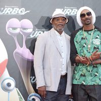 Samuel L. Jackson, Snoop Dogg y Ryan Reynolds en la presentación de 'Turbo' en Barcelona