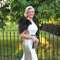 Michelle Mone en una fiesta celebrada en los jardines del Palacio de Kensington