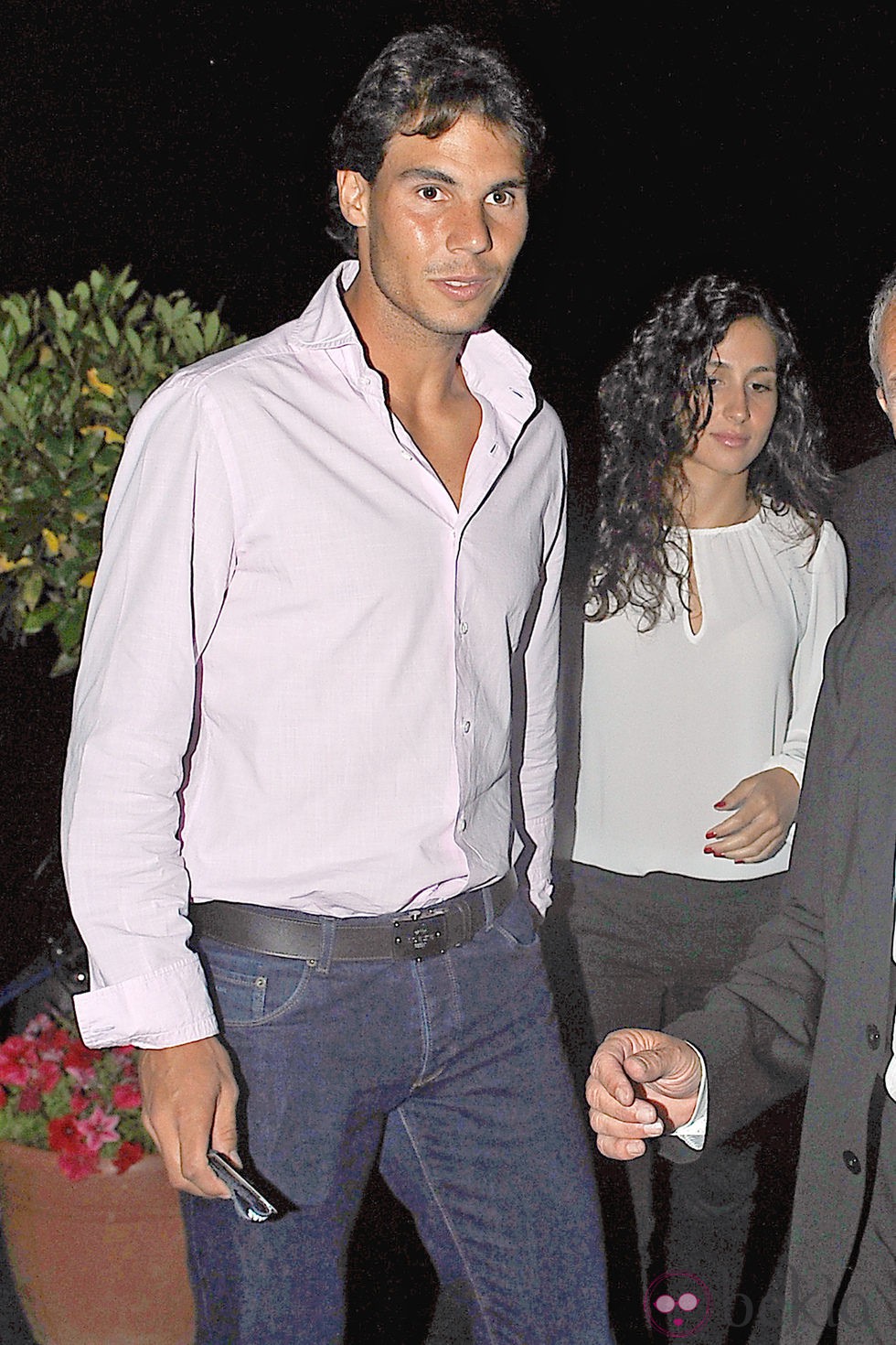 Rafa Nadal y Xisca Perelló a su llegada al concierto de Julio Iglesias en Barcelona