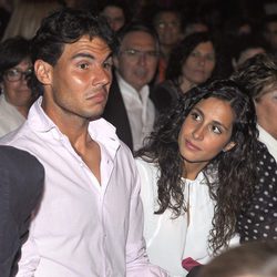 Rafa Nadal y Xisca Perelló en el concierto de Julio Iglesias en Barcelona