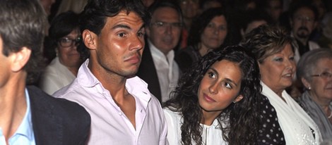 Rafa Nadal y Xisca Perelló en el concierto de Julio Iglesias en Barcelona