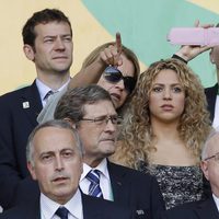 La madre de Gerard Piqué y Shakira en el partido España-Italia de la Copa Confederaciones 2013