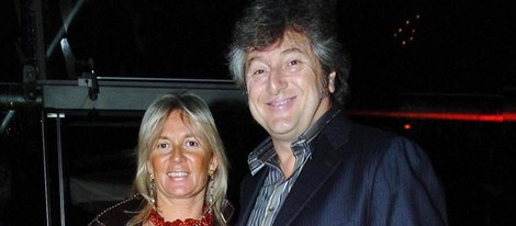 Vittorio Missoni con su esposa Maurizia Castiglioni en Milan