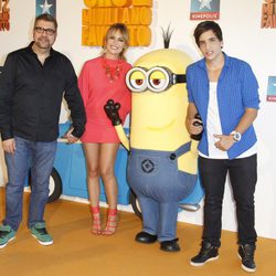 Florentino Fernández, Patricia Conde y Xuso Jones en el estreno de 'Gru 2. Mi villano favorito'