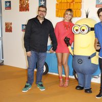 Florentino Fernández, Patricia Conde y Xuso Jones en el estreno de 'Gru 2. Mi villano favorito'