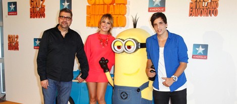 Florentino Fernández, Patricia Conde y Xuso Jones en el estreno de 'Gru 2. Mi villano favorito'