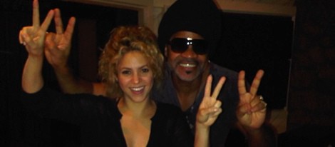 Shakira y Carlinhos Brown en Brasil