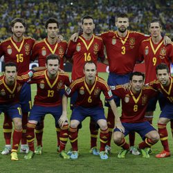 Alineación de España en la final de la Copa Confederaciones 2013